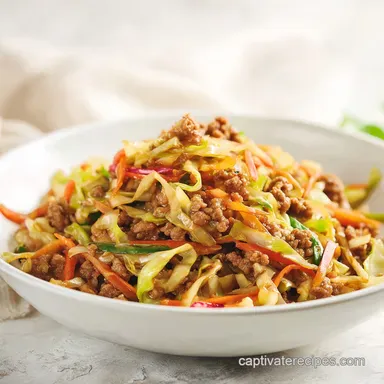 Egg Roll Bowl in 20 Minutes Recipe Card