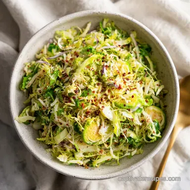 Shaved Brussels Sprouts Salad in 15 Minutes