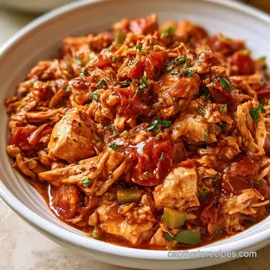 Slow Cooker Chicken Chili for 6 Servings Recipe Card