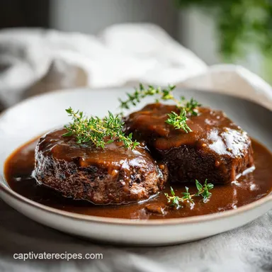 Slow Cooker Salisbury Steak: 4 Servings