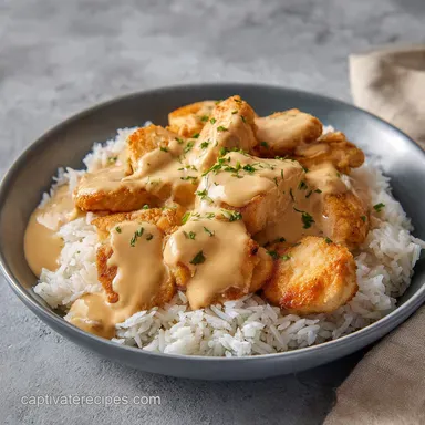 Smothered Chicken and Rice: One-Pot