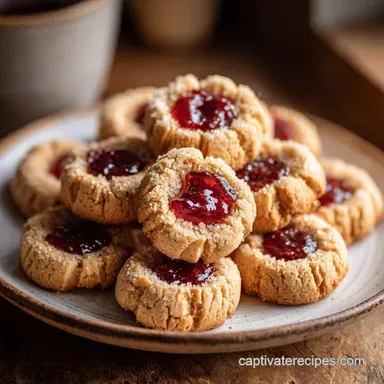 Soft Buttery Thumbprint Cookies Baked for 24 Cookies