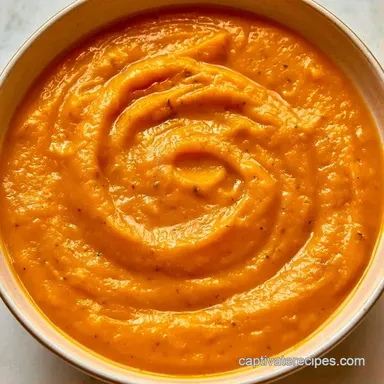 Butternut Squash and Sweet Soup for 4 Recipe Card