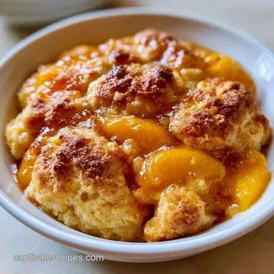 Easy Fresh Peach Cobbler