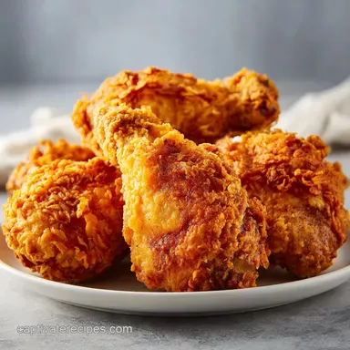 Southern Oven Fried Chicken with Shatter-Crisp Crust in 65 Minutes Recipe Card
