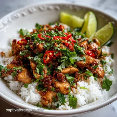 Thai Peanut Chicken in 30 Minutes for 4 Servings Recipe Card