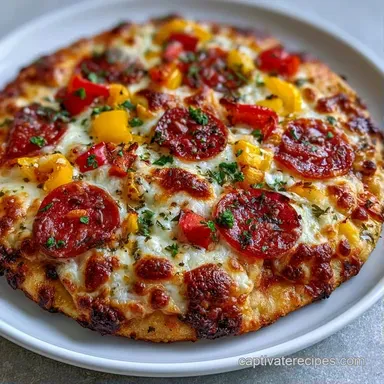 Store Bought Flatbread Pizza: Crispy Recipe Card