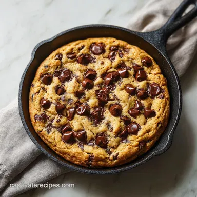 Cookie in a Frying Pan: 25 Minute Chewy Skillet Dessert