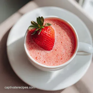 Strawberry Banana Smoothie Recipe in 2 Minutes Recipe Card