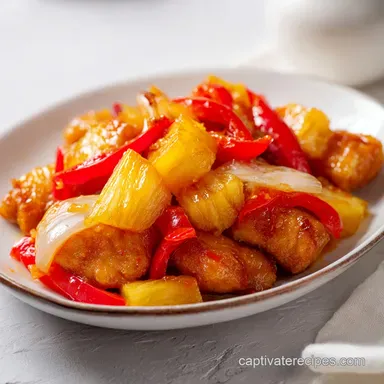 Sweet Hawaiian Chicken with Pineapple Recipe Card