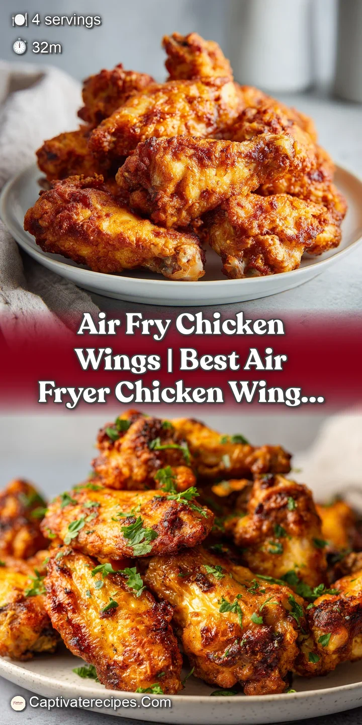 Close-up of a single, perfectly textured chicken wing, showcasing its crispy, seasoned skin.