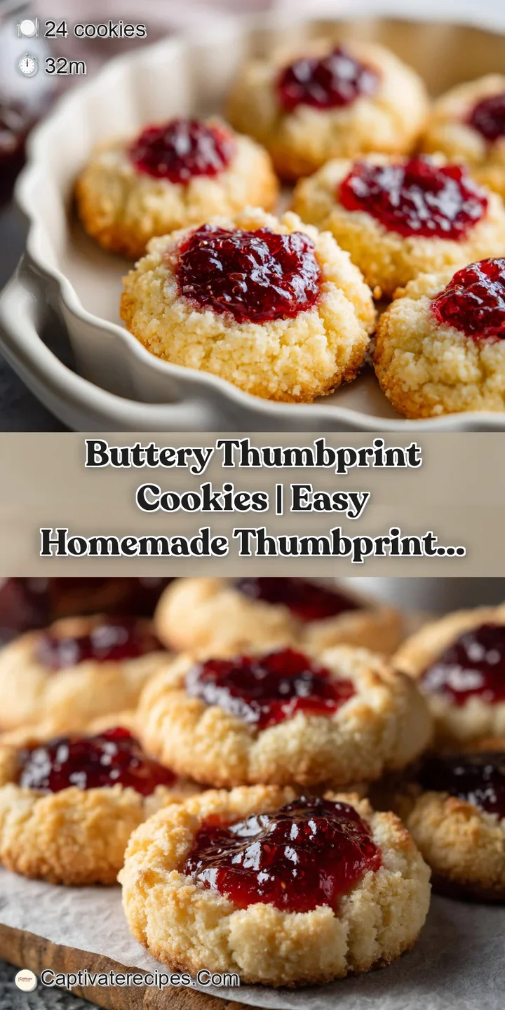 Macro shot of a warm, inviting thumbprint cookie, its soft texture highlighted by a vibrant, glistening fruit filling.