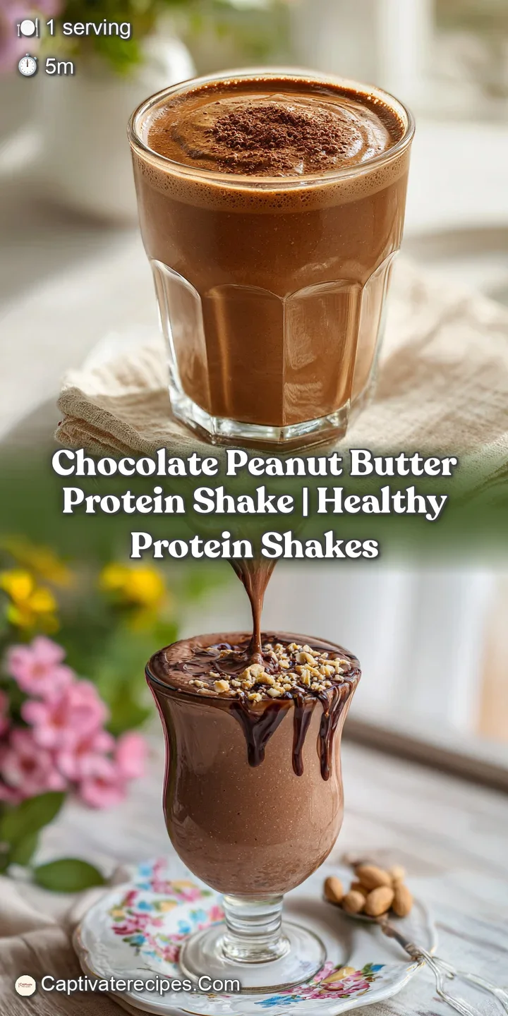 Glossy, deep brown chocolate shake in a frosted glass, showing its thick, velvety texture up close.