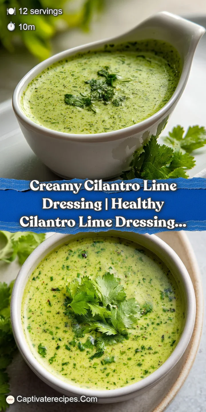 Close-up of creamy, bright green cilantro-lime dressing with visible herbs and a hint of citrus zest.
