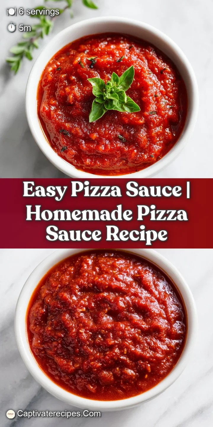 Close-up of bubbling red pizza sauce with hints of herbs and spices, showing rich texture.