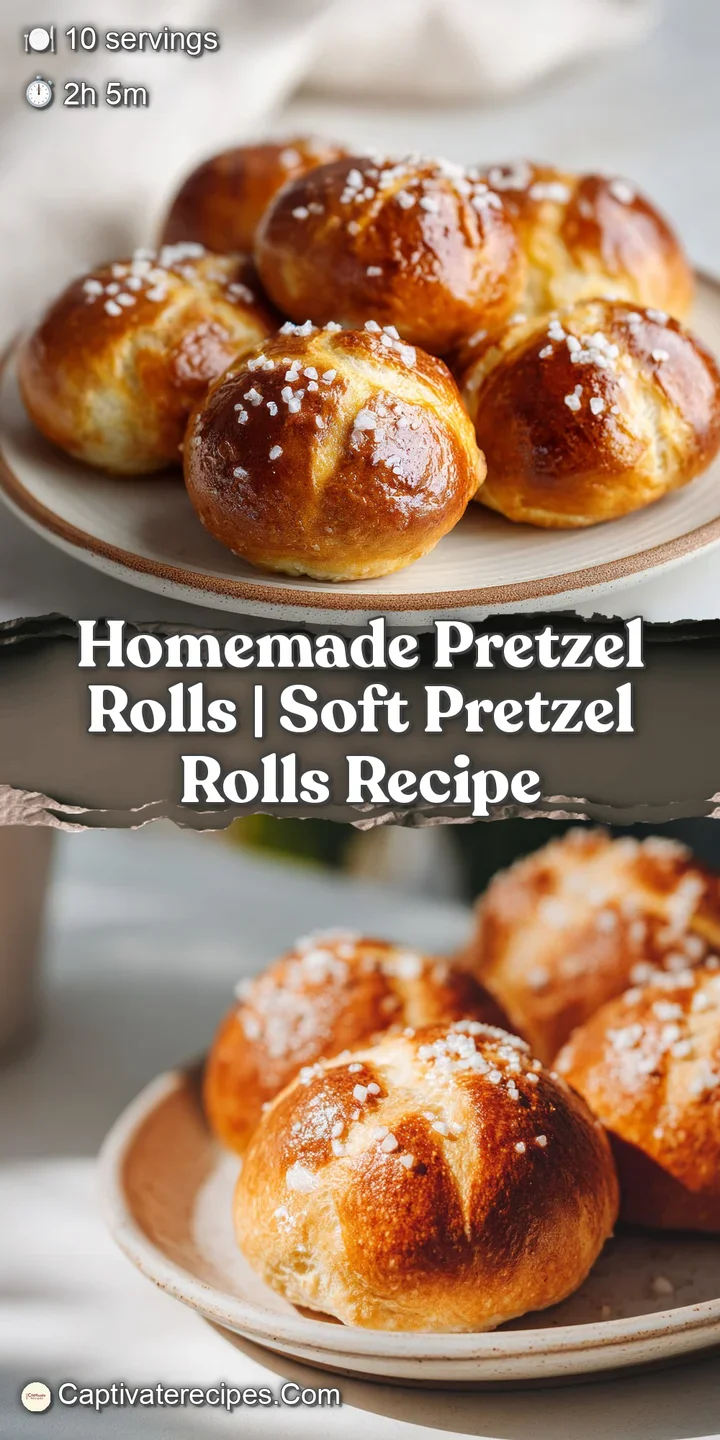 A close-up reveals the irresistible, textured crust of a warm, golden-brown pretzel roll.