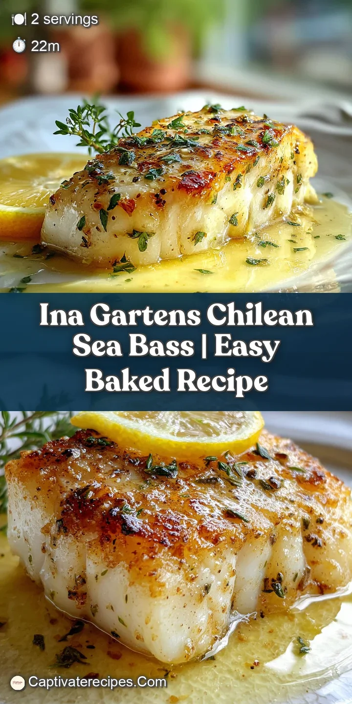 Close-up on succulent sea bass, shimmering with oil & flecked with herbs. Crispy edges highlight its tender, flaky texture.