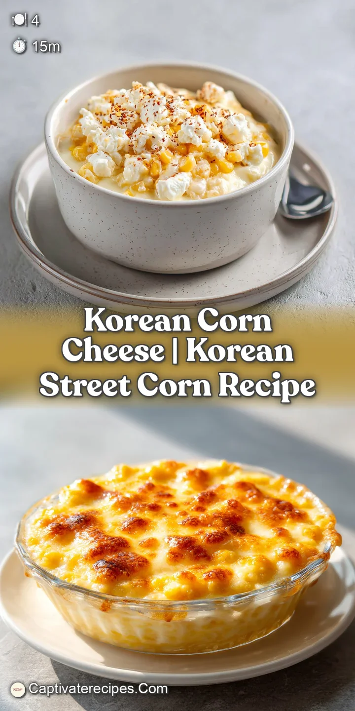 Close-up of bubbling, melted cheese blanketing sweet corn kernels with a smoky char.