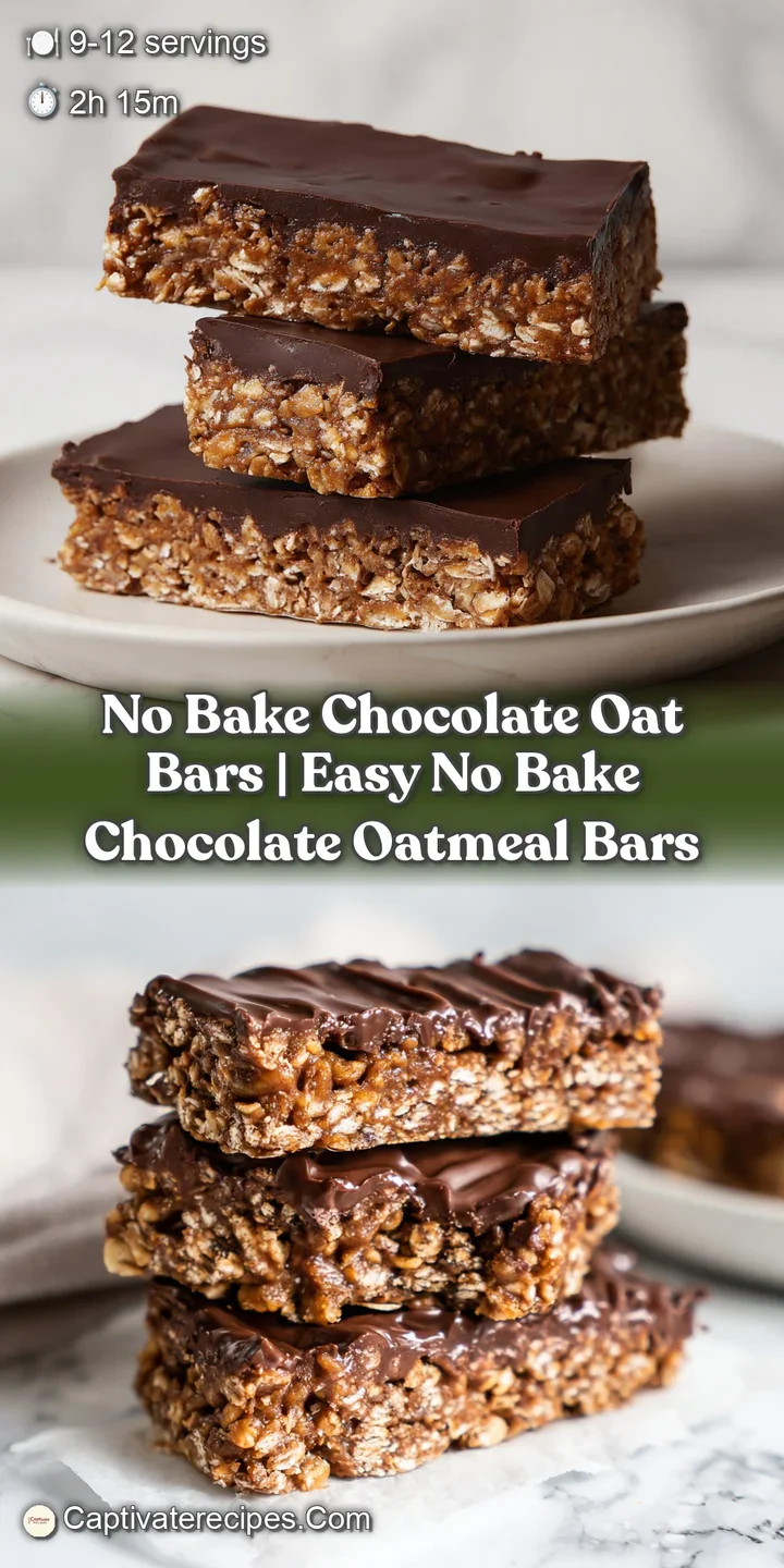Macro shot of a fudgy, dark cocoa square highlighting the coarse texture of rolled oats and a glossy finish.