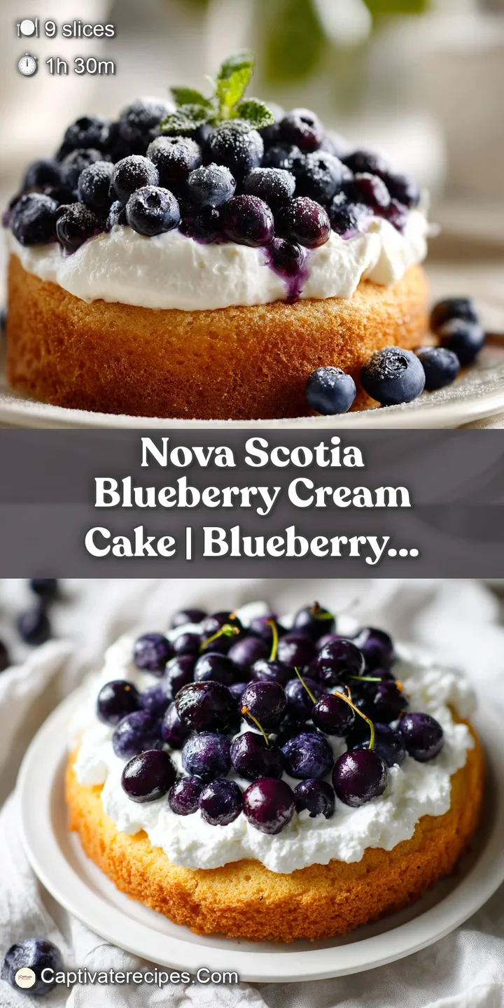 Macro shot of velvety cream peaks and juicy, dark purple blueberries resting on a light, tender cake sponge.