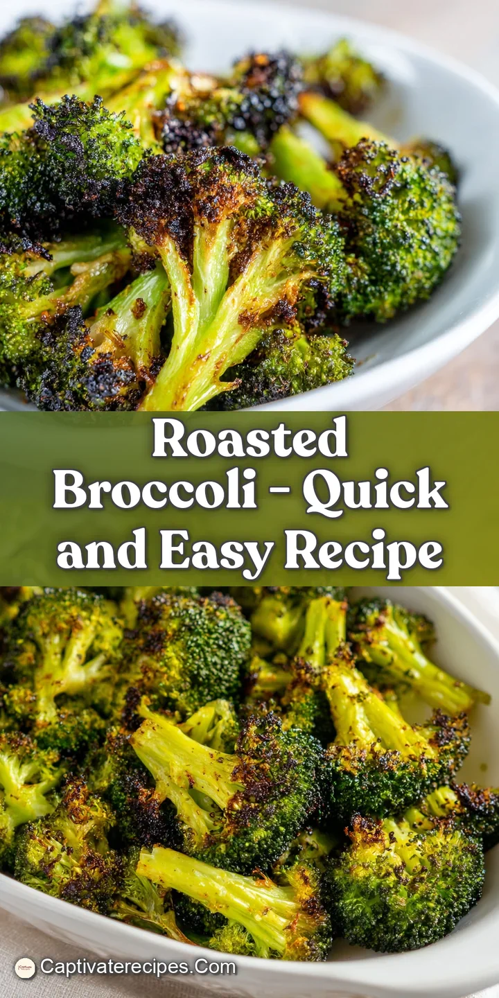 Close-up of tender, slightly charred broccoli florets, showcasing vibrant green hues.