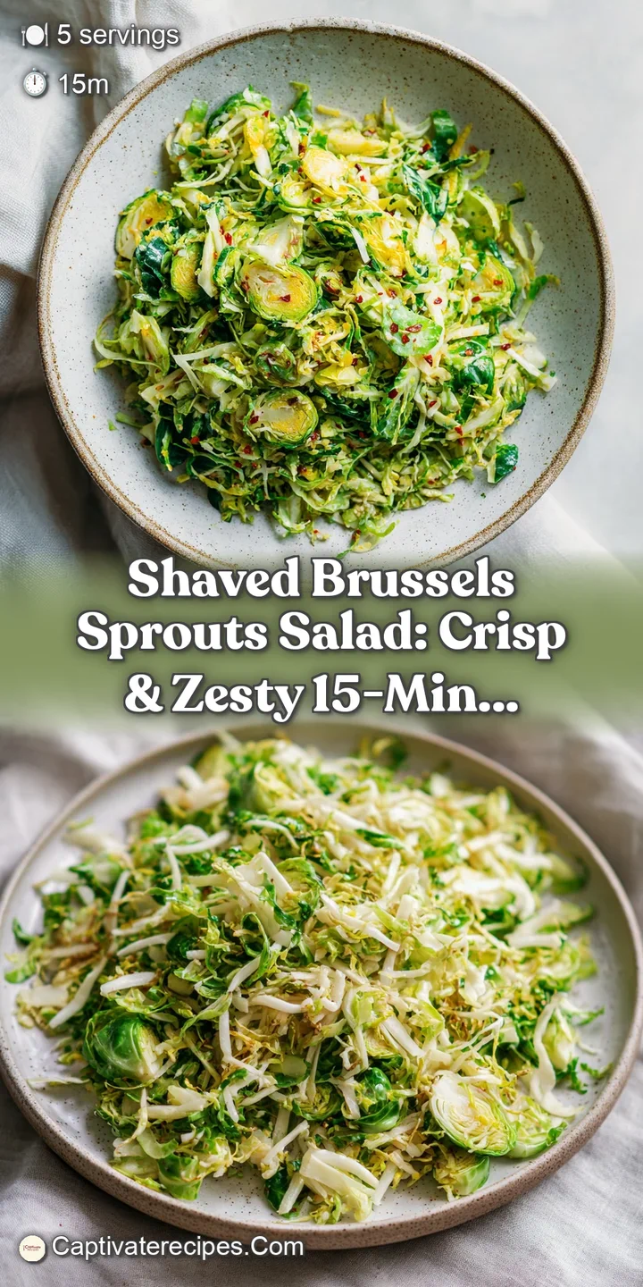 Close-up of tender, finely shaved Brussels sprouts showcasing crisp edges and a light, fresh appearance.