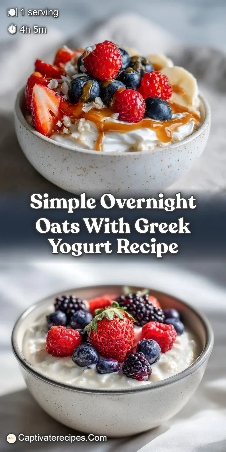 Close-up reveals creamy texture and juicy berries in overnight oats, with a dusting of cinnamon visible on top.