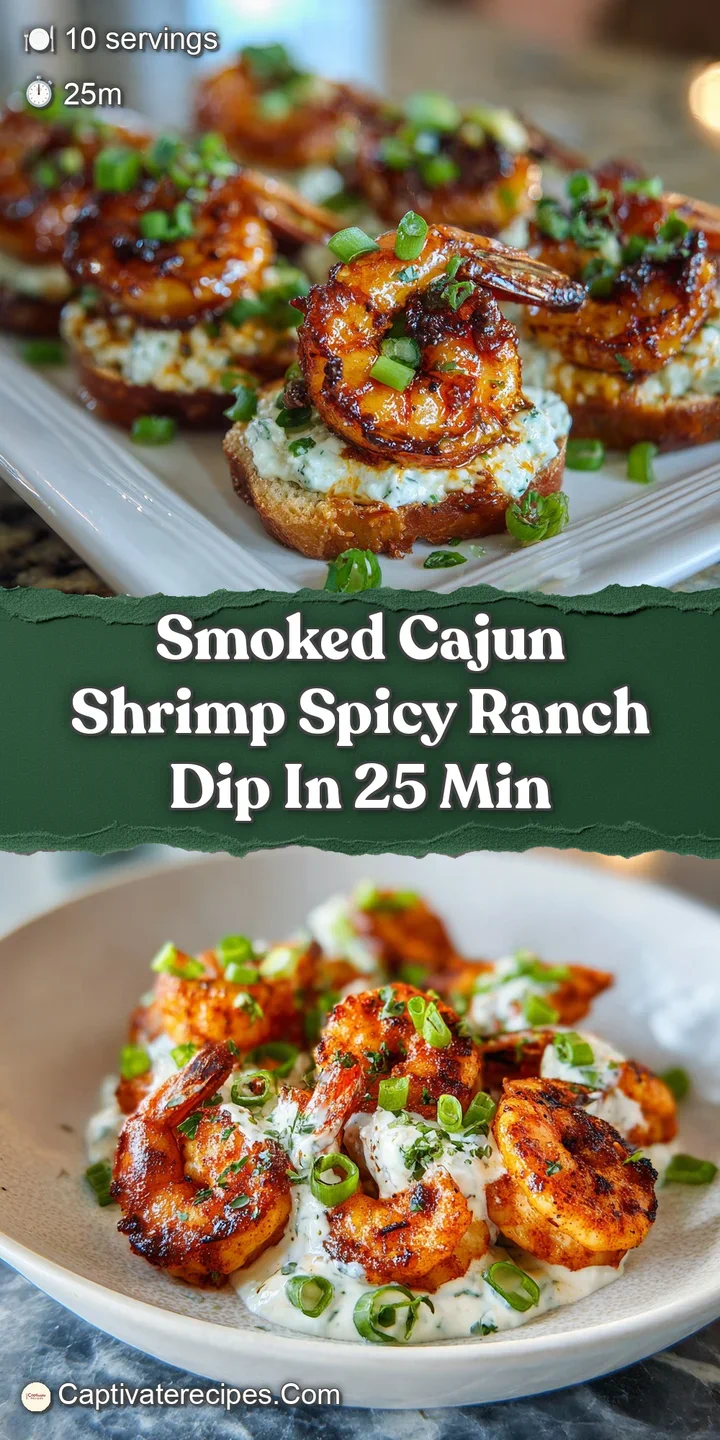 Close-up: Tender, smoky shrimp nestled in spicy ranch dip. Swirls of red chili oil signal the perfect spicy kick.