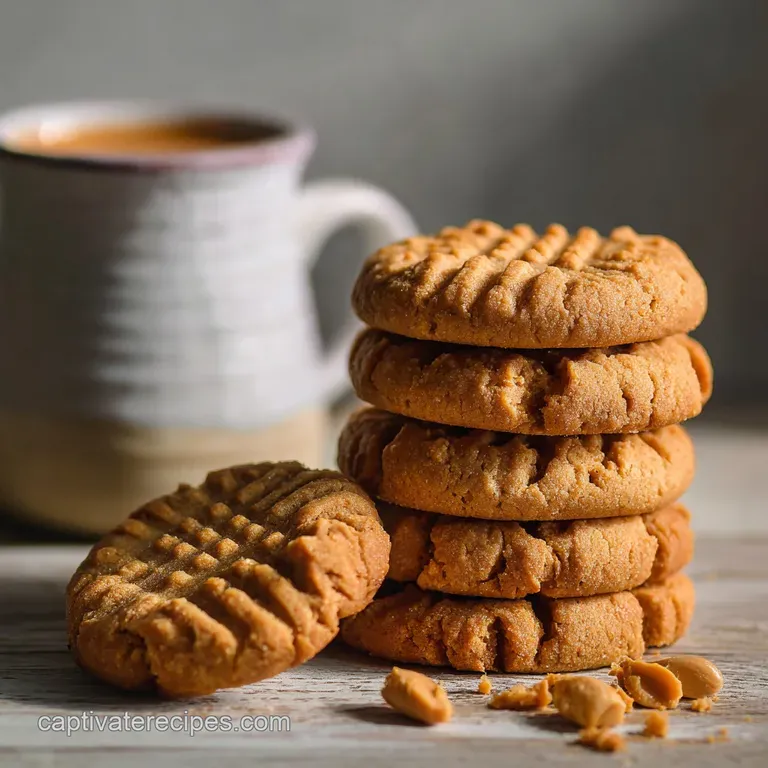 Quick 3-Ingredient Peanut Butter Cookies