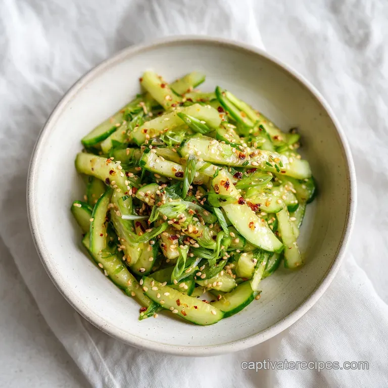 Asian Cucumber Salad: Crunchy and Spicy