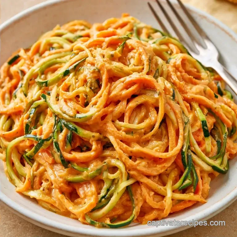 Asian Zoodle Salad with Peanut Sauce