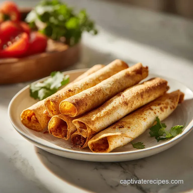 Baked Chicken Taquitos: Crispy and Creamy