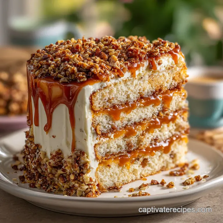 Caramel Crunch Cake: Shattering Toffee Meets Velvet