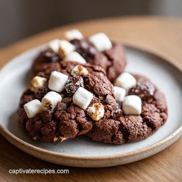 Hot Chocolate Cookies: Gooey Marshmallow Pull
