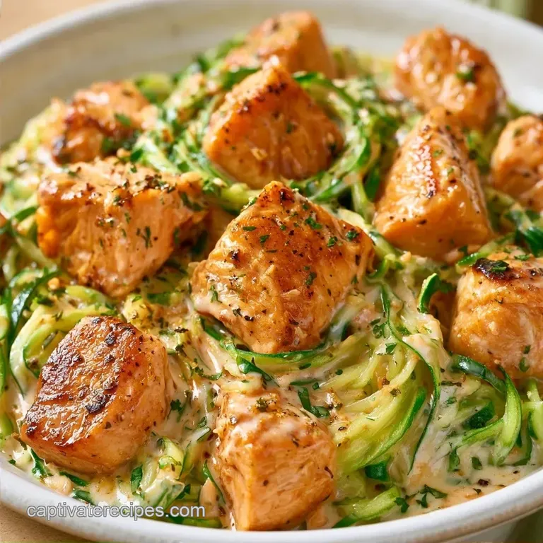 Keto Chicken Alfredo Zoodles in 30 Minutes
