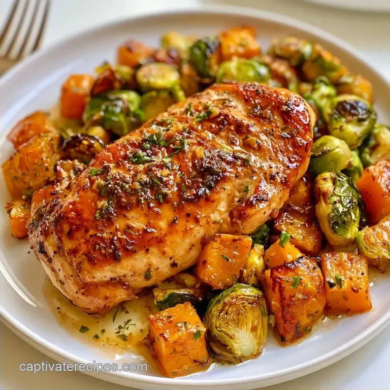 Honey-Garlic Chicken Butternut Squash Sheet Pan