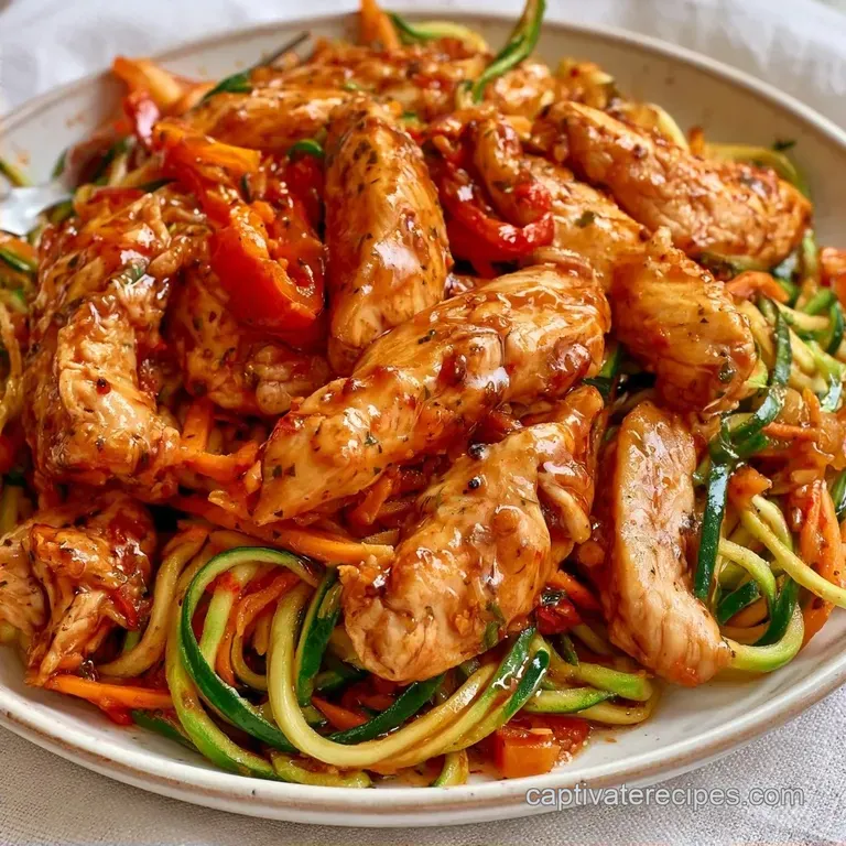 20-Minute Chicken Zoodle Lo Mein