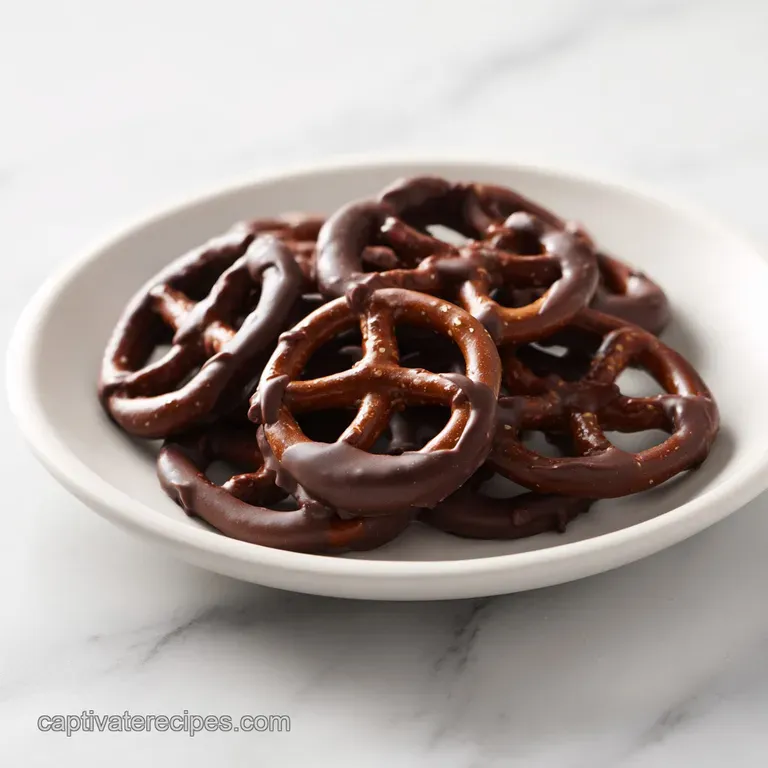 Chocolate Covered Pretzels: Crisp and Glossy