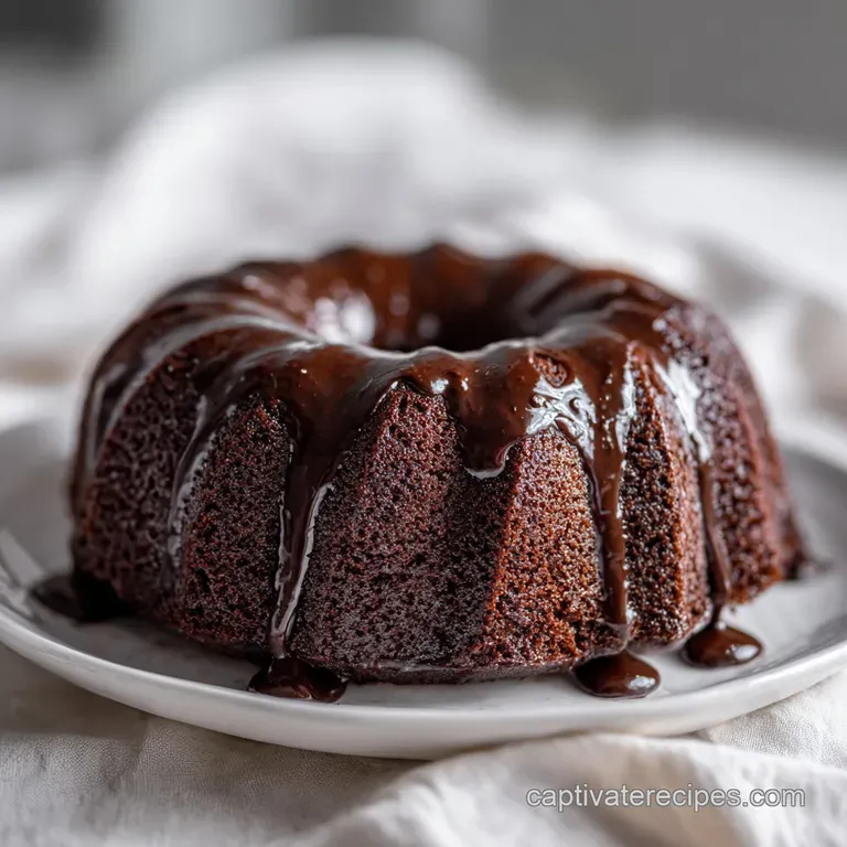 Chocolate Sour Cream Bundt Cake: Rich & Fudgy