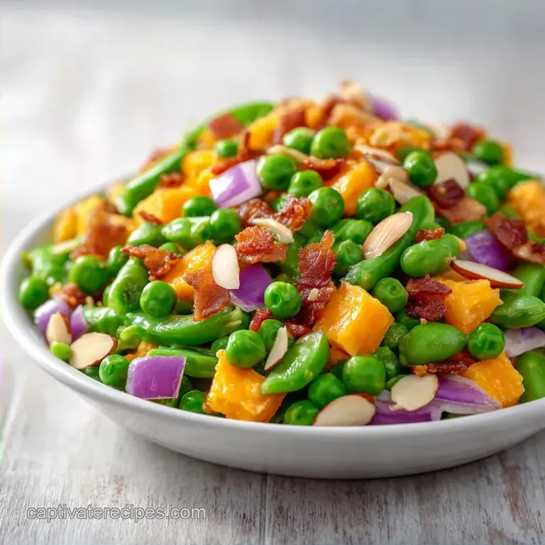 Cold Pea Salad Side: Creamy and Smoky