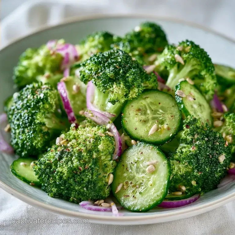 Crispy Cucumber Broccoli Salad
