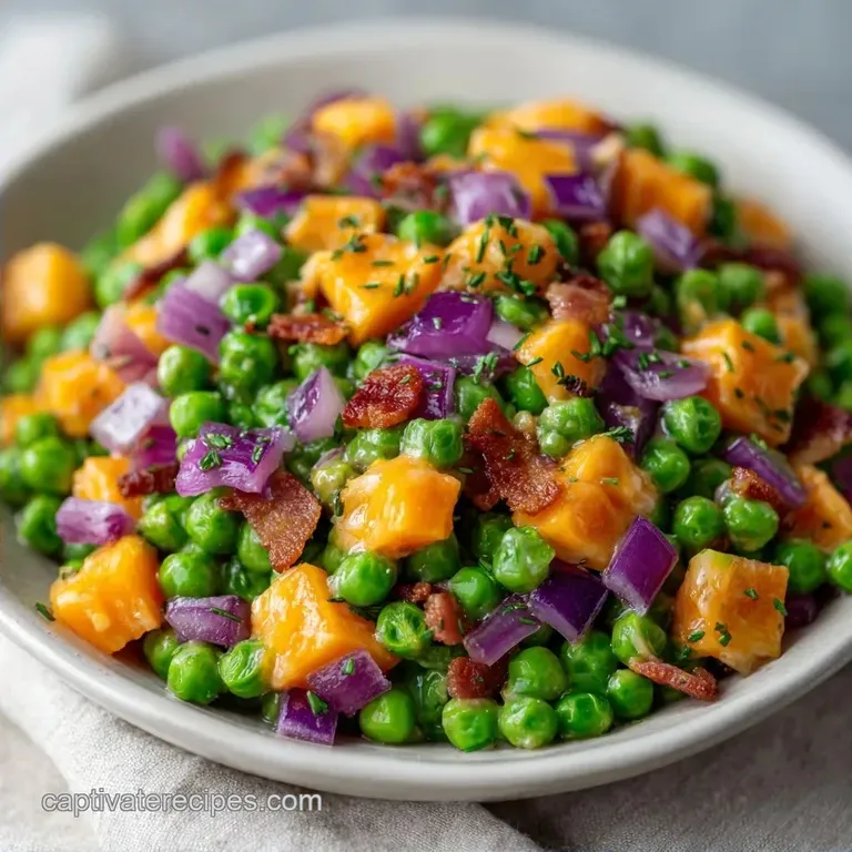 Frozen Pea Salad: Creamy with Bacon