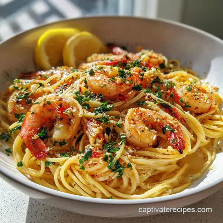 Best Creamy Garlic Shrimp Pasta Recipe