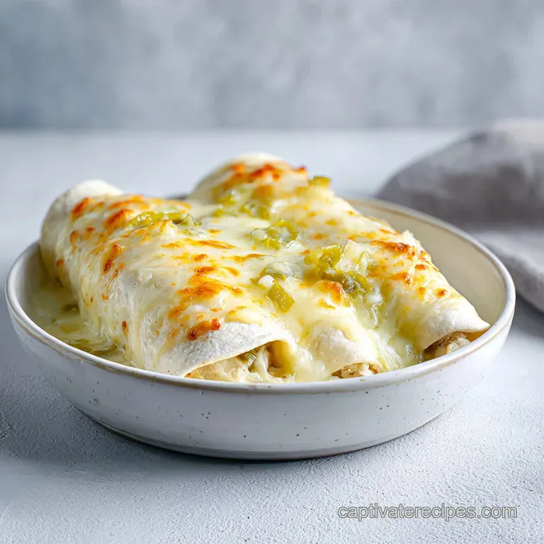 White Chicken Enchiladas: Healthy and Creamy