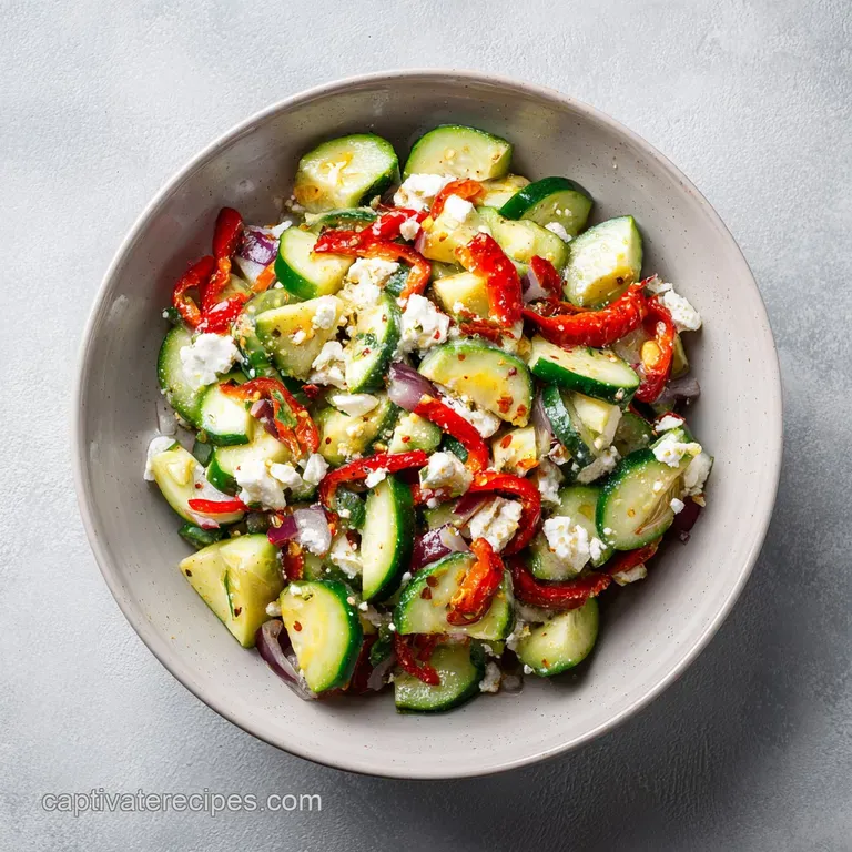 Cucumber Avocado and Feta Salad: Fresh and Crisp