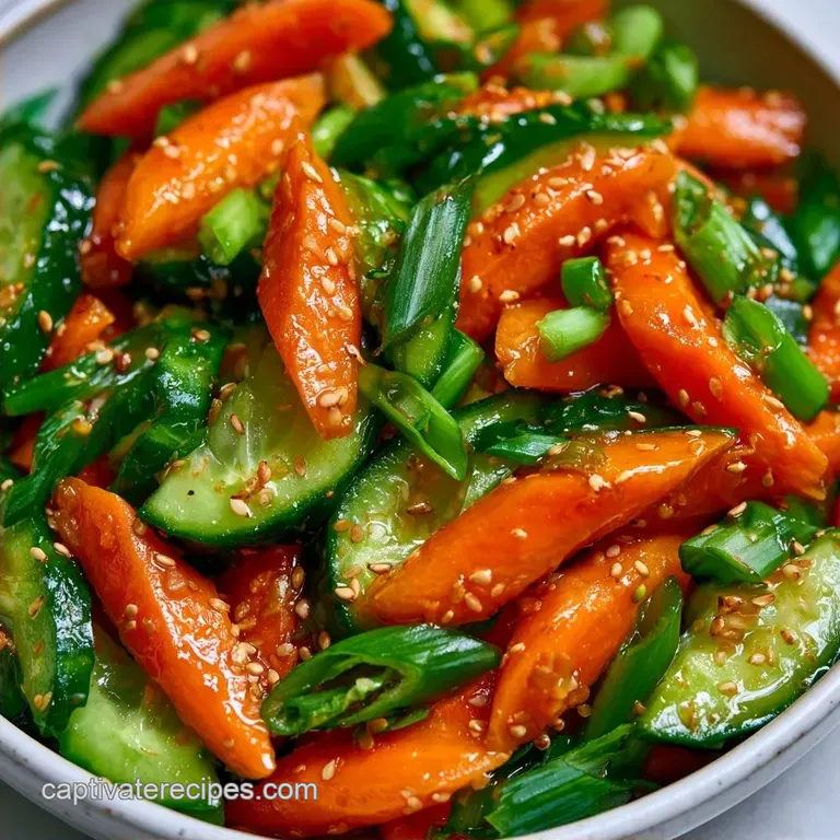 Asian Cucumber Carrot Salad in 10 Minutes