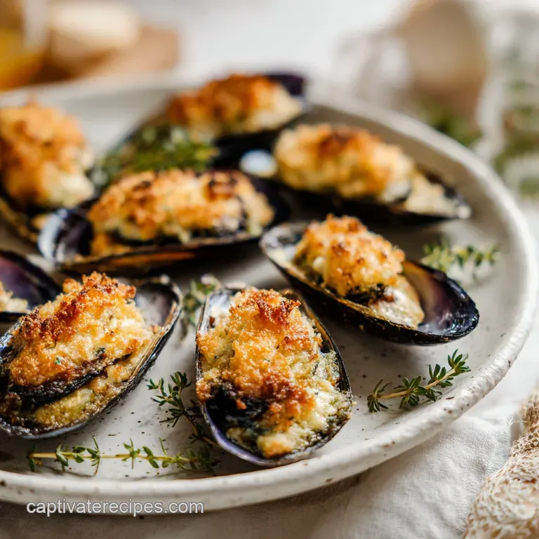 Japanese Baked Dynamite Mussels Recipe