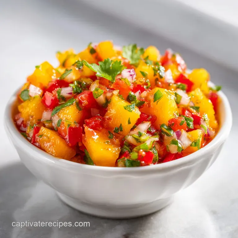 Fresh Peach Salsa