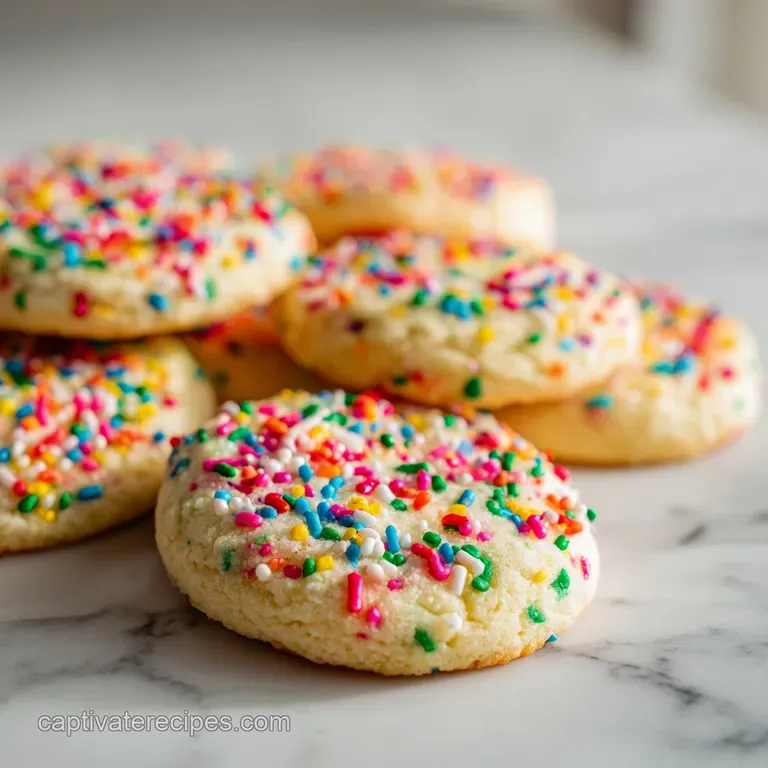 A stack of tender sugar cookies with lightly browned edges, artfully placed on a white plate.