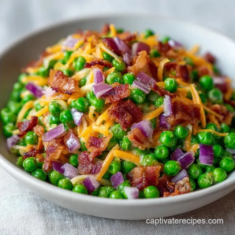Garden Fresh Pea Salad: Creamy and Vibrant